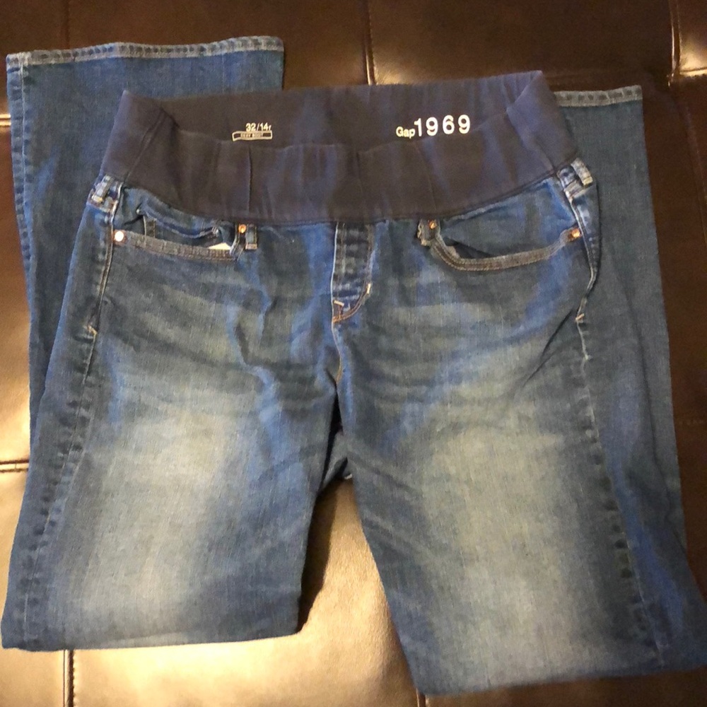 Gap Maternity Sexy Bootcut Jeans 32/14 Reg